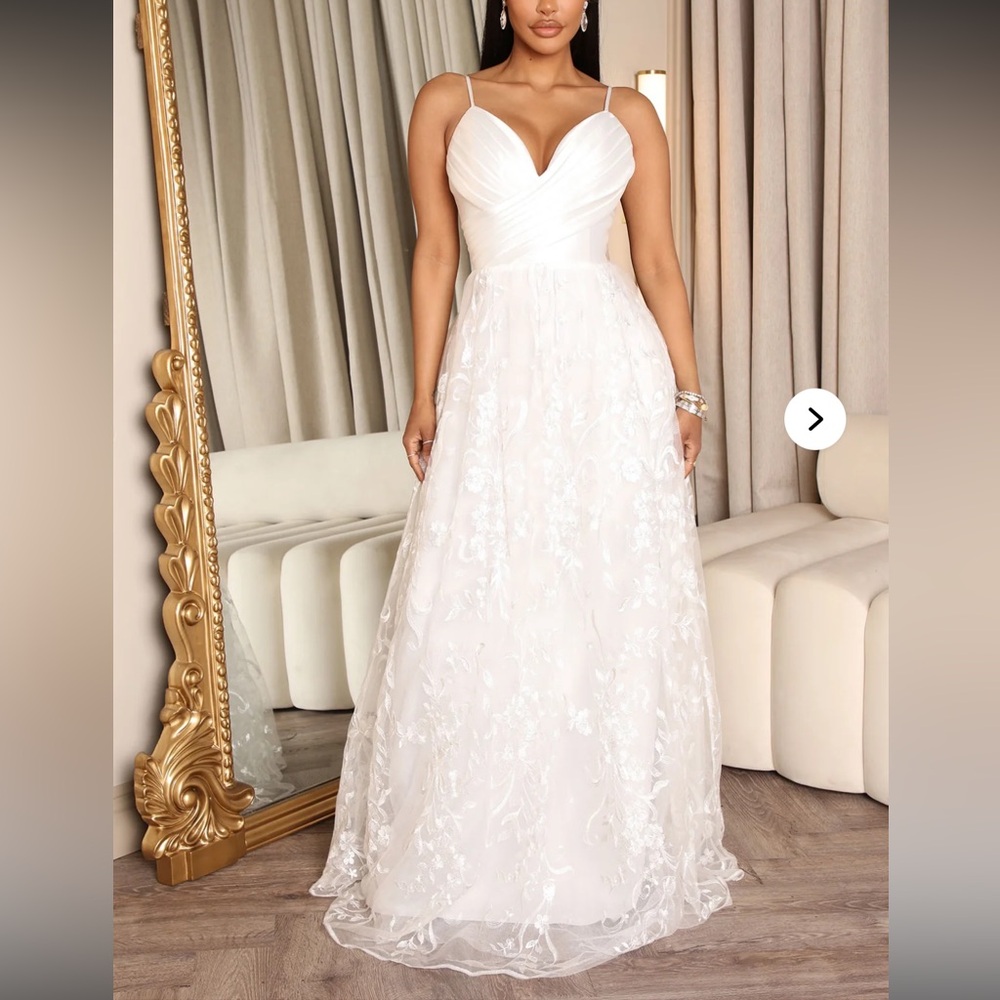 Fashion Nova White Lace Dress